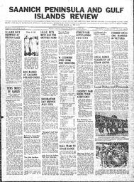 Saanich Peninsula And Gulf Islands Review Wed, July 16, 1941 (Page 1)