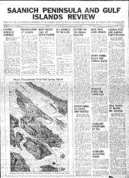 Saanich Peninsula And Gulf Islands Review Wed, August 17, 1938 (Page 1)