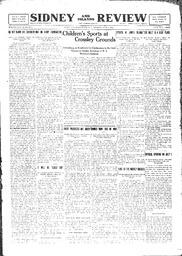 Sidney And Islands Review Thu, June 2, 1921 (Page 1)