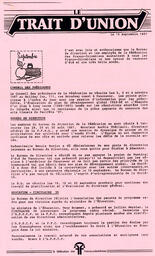  LE TRAIT D'UNION, 1987   , page 1