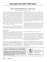   INFO-PARENTS COLOMBIE-BRITANNIQUE, 2005   , page 16
