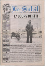 Le Soleil de Colombie-Britannique, September 29, 1995, page 1