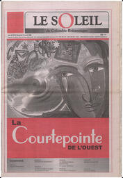 Le Soleil de Colombie-Britannique, April 10, 1998, page 1