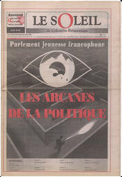 Le Soleil de Colombie-Britannique, March 20, 1998, page 1