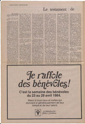 Le Soleil de Colombie, April 20, 1984, page 4