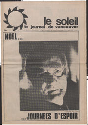 Le Soleil de Vancouver, December 15, 1972, page 1