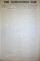 The Semiahmoo Sun, November 26, 1943 (Page 1)