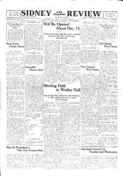 Sidney And Islands Review Tue, September 20, 1921 (Page 1)