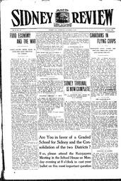 Sidney And Islands Review Thu, October 11, 1917 (Page 1)