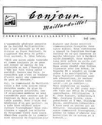   BONJOUR MAILLARDVILLE, 1991   , page 1