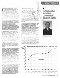   LE JOURNAL DU CSF, 2006   , page 9
