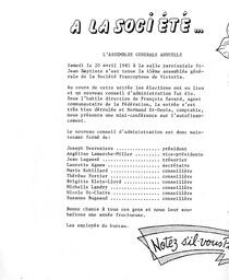   BULLETIN MENSUEL, 1985   , page 8