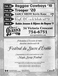   MAPLE SUGAR FESTIVAL DU SUCRE D'ÉRABLE, 2002   , page 38