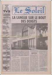 Le Soleil de Colombie-Britannique, October 13, 1995, page 1