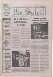 Le Soleil de Colombie-Britannique, February 21, 1997, page 1