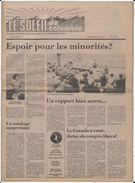 Le Soleil de Colombie, January 20, 1978, page 1