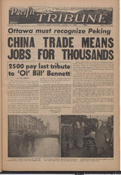   The Pacific Tribune - Friday, January 13, 1950   , page 1