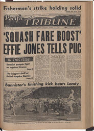   The Pacific Tribune - Friday, August 13, 1954   , page 1
