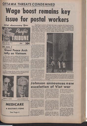   The Pacific Tribune - Friday, July 30, 1965   , page 1
