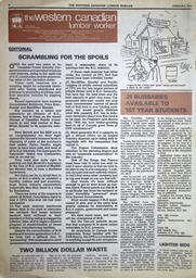   The Western Canadian Lumber Worker, Vol. XLVII No. 1, Jan. 1979   , page 8