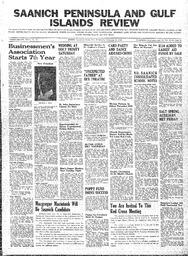 Saanich Peninsula And Gulf Islands Review Wed, November 13, 1940 (Page 1)