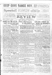 Saanich Peninsula And Gulf Islands Review Thu, November 21, 1929 (Page 1)