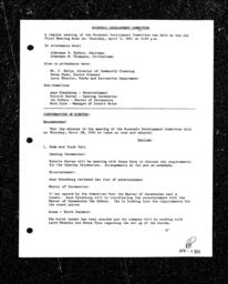 1991-04-04 - City of Port Coquitlam - Economic Development Committee - Agenda and Minutes