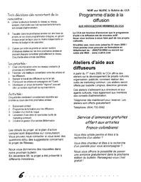  RÉPERTOIRE DES RESSOURCES CULTURELLES, 2000   , page 6