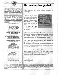   L'ANSE-AU-SABLE, 2009   , page 2