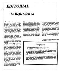   LE REFLET, 1980   , page 3