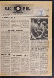 Le Soleil de Colombie, August 1, 1975, page 1
