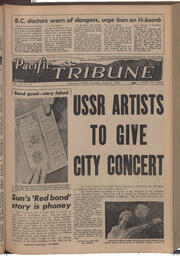   The Pacific Tribune - Friday, April 16, 1954   , page 1