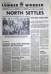   The Western Canadian Lumber Worker, Vol. XXXVI, No. 21, 1st Issue Nov. 1967   , page 1