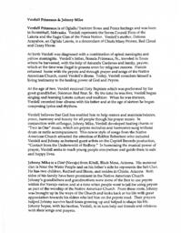 Verdell Primeaux and Johnny Mike Bio