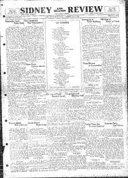 Sidney And Islands Review Thu, May 11, 1922 (Page 1)