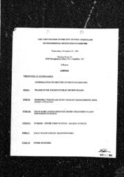 1994-11-23 - City of Port Coquitlam - Environmental Protection Committee - Agenda