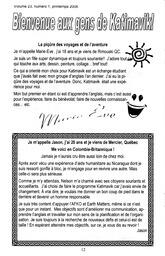   LA VOIX DES KOOTENAYS, 2008   , page 12