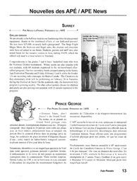   INFO-PARENTS COLOMBIE-BRITANNIQUE, 2005   , page 13