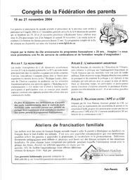   INFO-PARENTS COLOMBIE-BRITANNIQUE, 2004   , page 5
