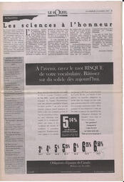 Le Soleil de Colombie-Britannique, October 24, 1997, page 5