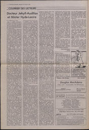 Le Soleil de Colombie, October 30, 1987, page 2