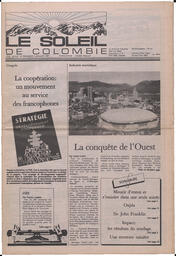 Le Soleil de Colombie, July 3, 1987, page 1