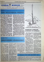   The Western Canadian Lumber Worker, Vol. XXXVIII No.9, Dec. 1970   , page 11