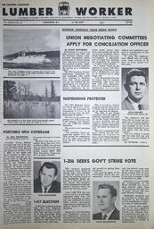   The Western Canadian Lumber Worker, Vol. XXXVI, No. 12, 2nd Issue Jun. 1967   , page 1