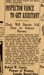 Newspaper article [source unknown]: [19--]