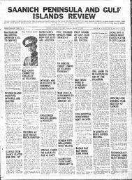 Saanich Peninsula And Gulf Islands Review Thu, October 17, 1940 (Page 1)