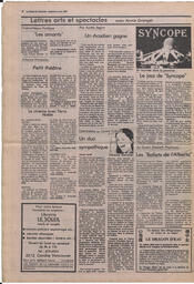 Le Soleil de Colombie, April 2, 1982, page 20