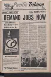   The Pacific Tribune - Friday, November 20, 1970   , page 1