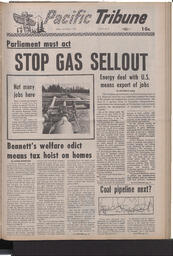   The Pacific Tribune - Friday, October 9, 1970   , page 1