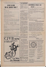 Le Soleil de Vancouver, October 5, 1973, page 12